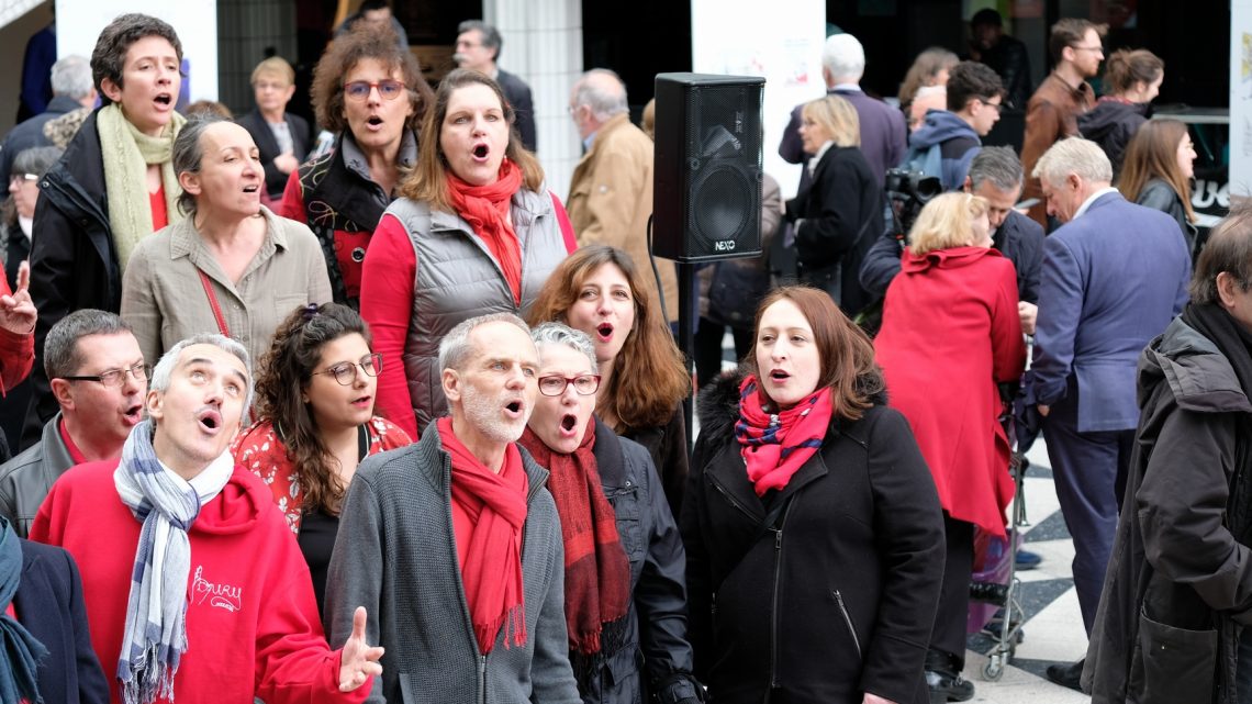 Le groupe vocal Les Démons du Bémol à Cergy