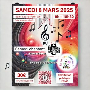 Samedi “chantant” le 8 mars 2025